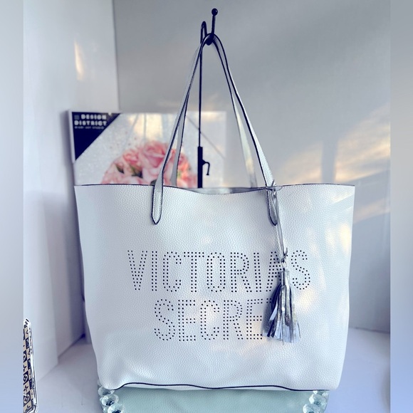 Victoria's Secret Handbags - Victoria's Secret White Tote Bag 19X13